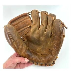 Vintage JC Higgins 1650 Jim Busby Signature Baseball Glove Sears Roebuck Leather